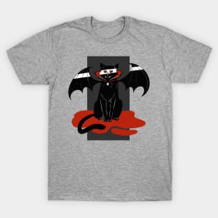 count duke vampire cat with bat wings T-Shirt